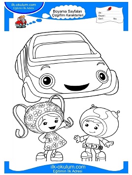Çocuklar İçin Umizoomi Boyama Sayfaları 